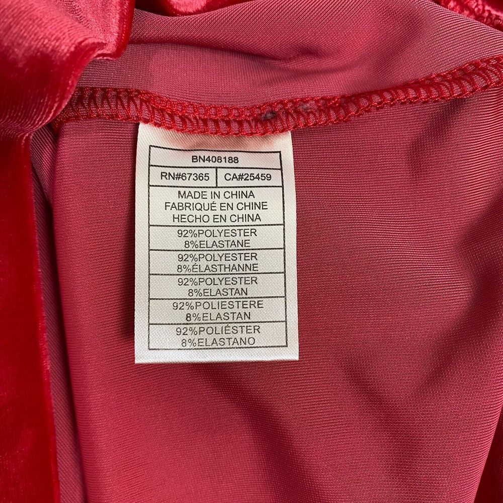 STEVE MADDEN True Red Alaura Off The Shoulder Velvet Mini Dress Size L Christmas - Picture 11 of 14